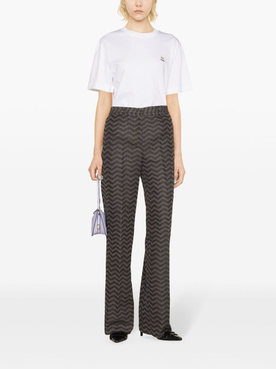 Missoni zigzag-woven straight-leg trousers outlook