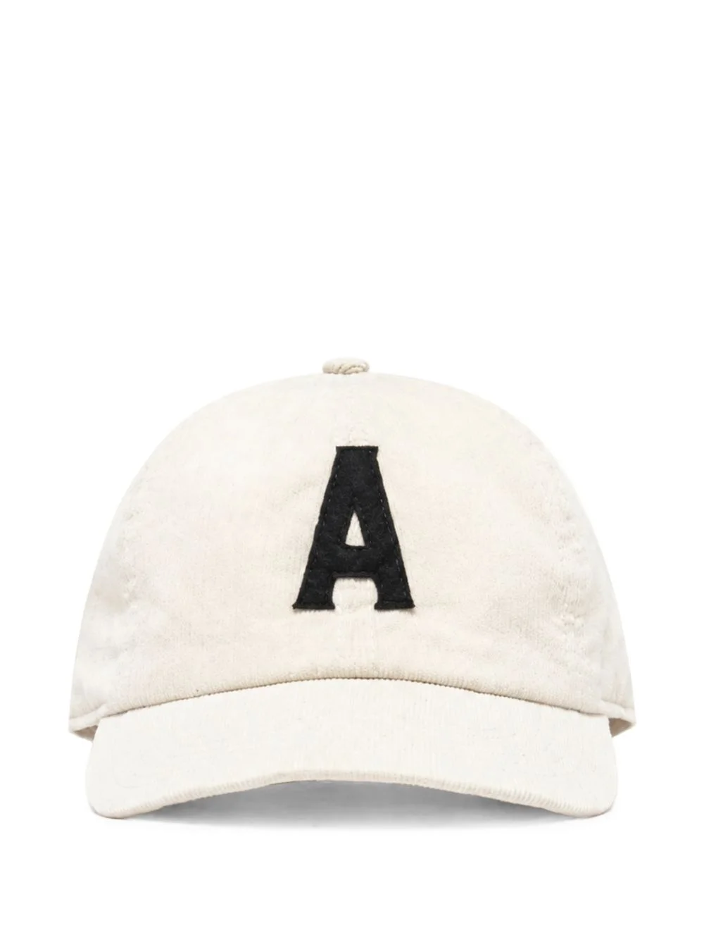 logo-patch corduroy baseball cap - 1