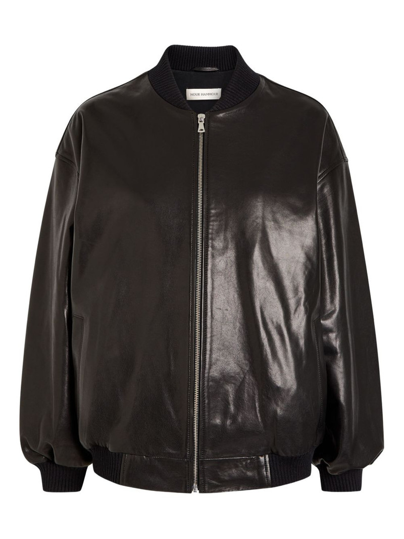 Marley leather bomber jacket 1