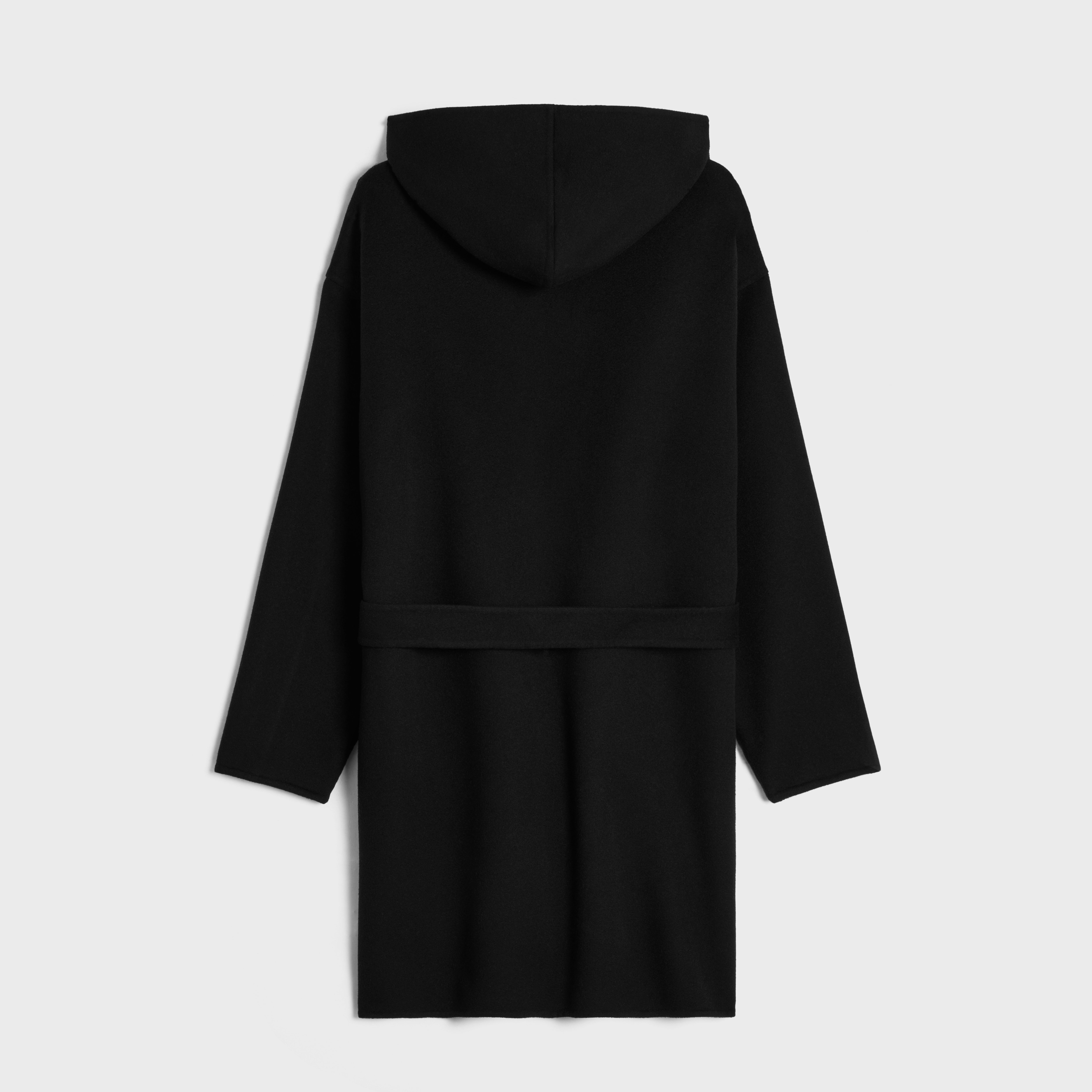 CELINE coat with hood in double face cashmere | REVERSIBLE