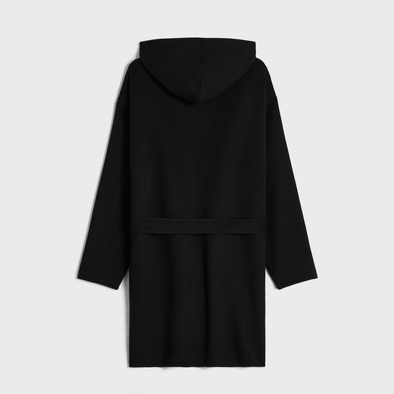 CELINE coat with hood in double face cashmere outlook