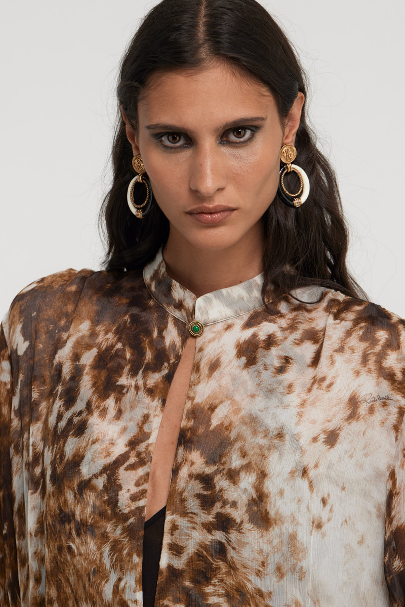 Roberto Cavalli Logo Drop Earrings outlook