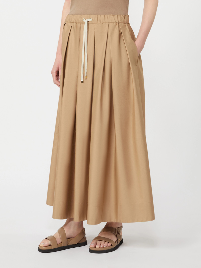 PINETA Cotton poplin skirt - DESERT 3