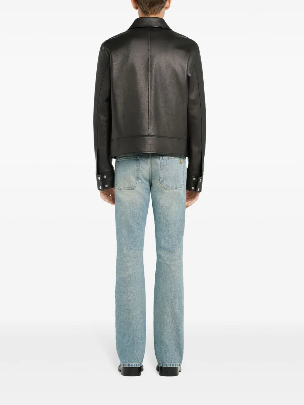 ZIP-UP LEATHER JACKET - 4