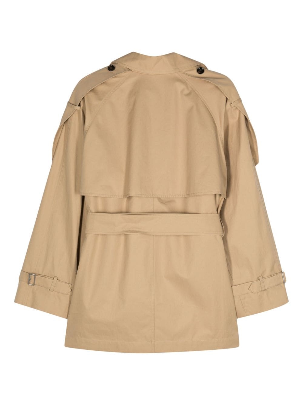 cotton waterproof trench coat - 2