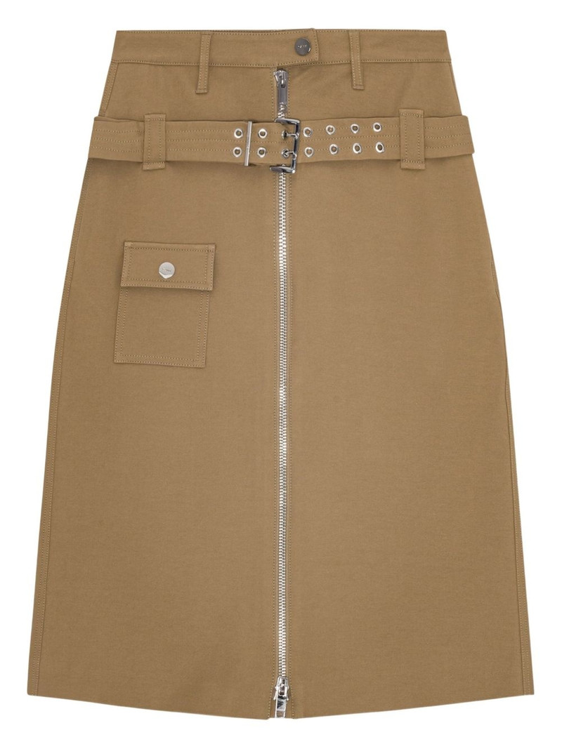 belted cotton skirt 1