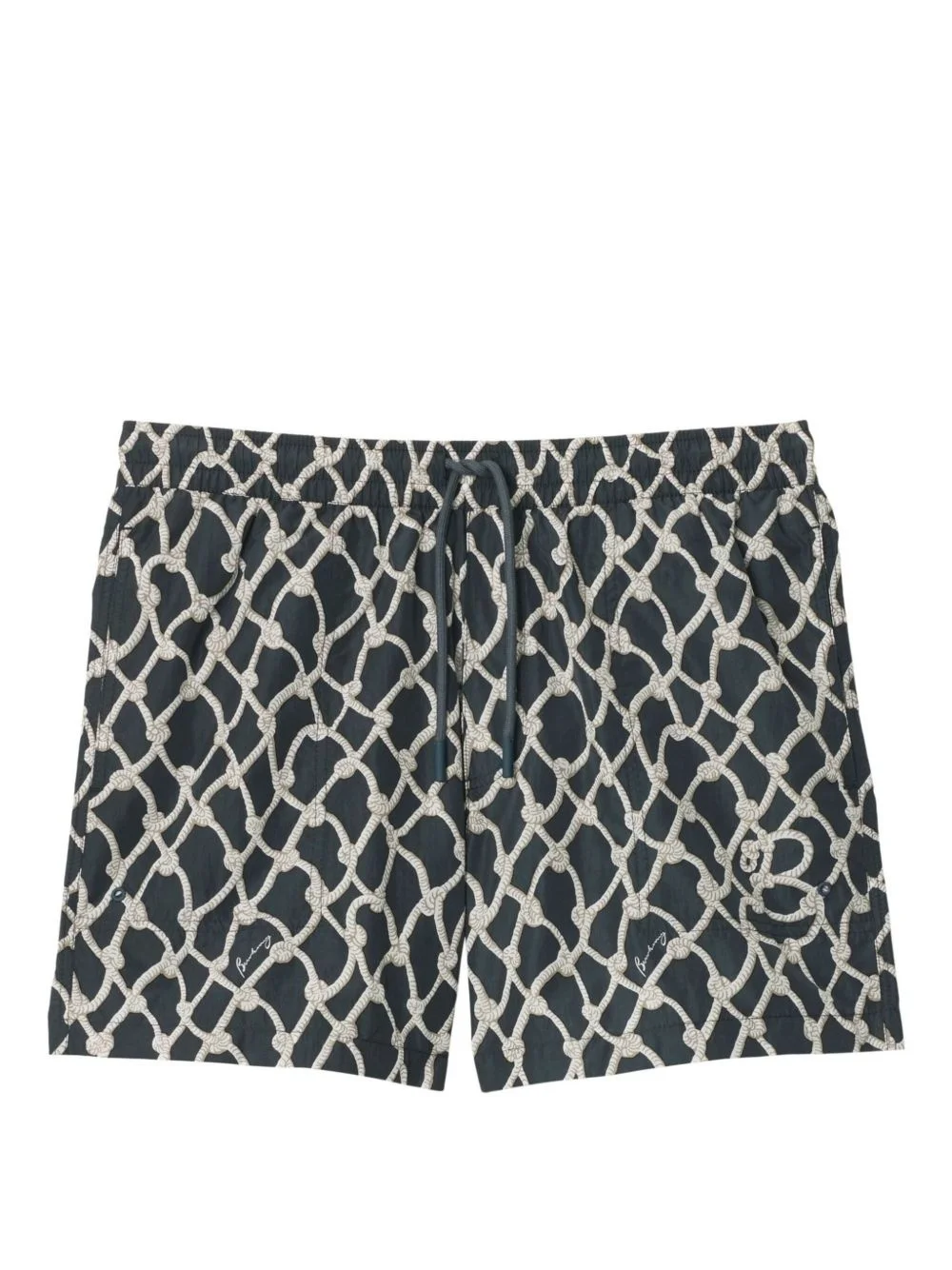 nautical knot-print swim shorts - 1