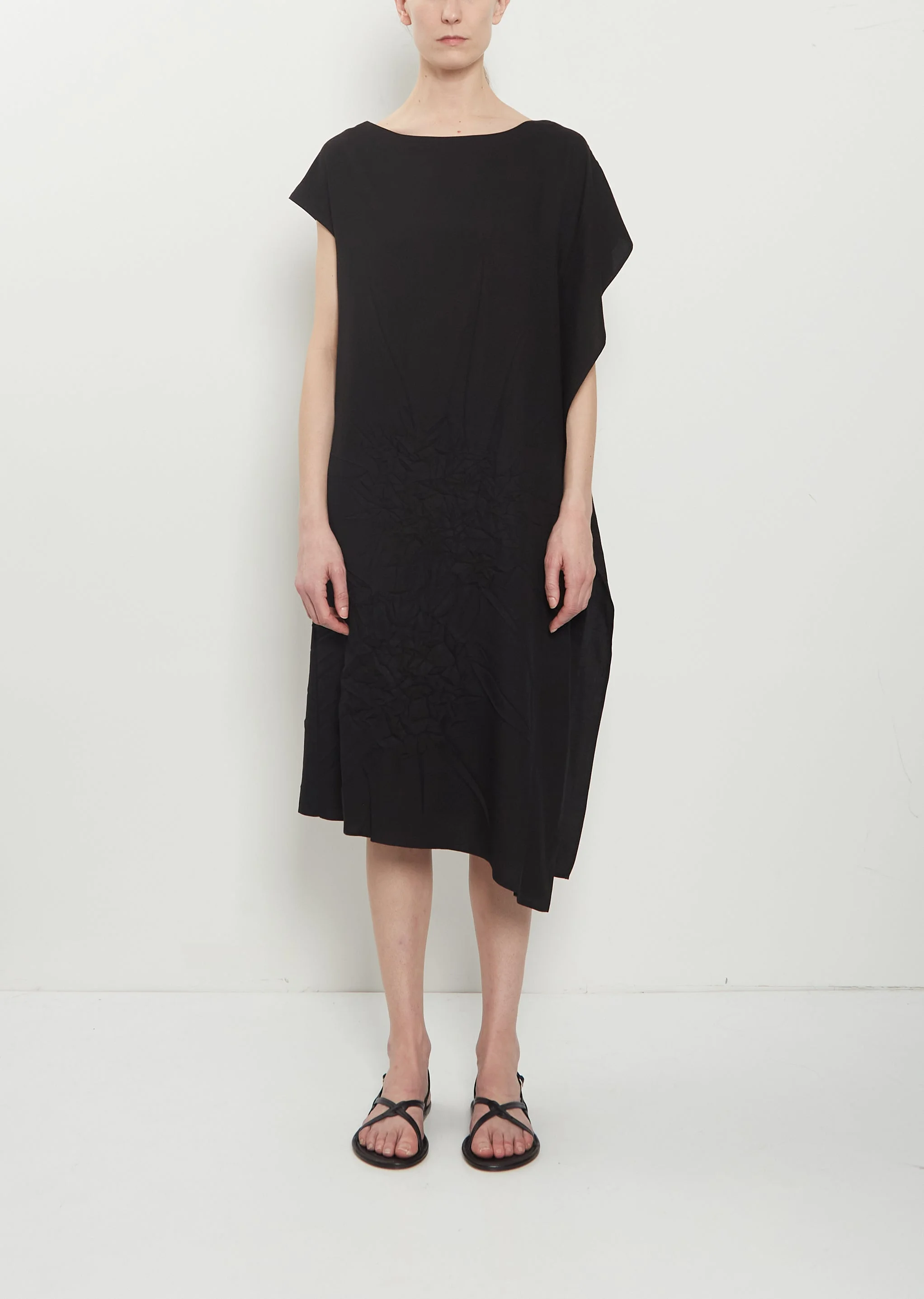 Side Gusset Cotton Dress - 1