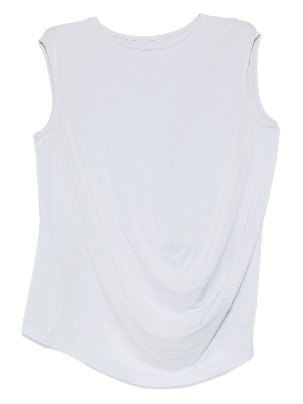 draped sleeveless top - 1