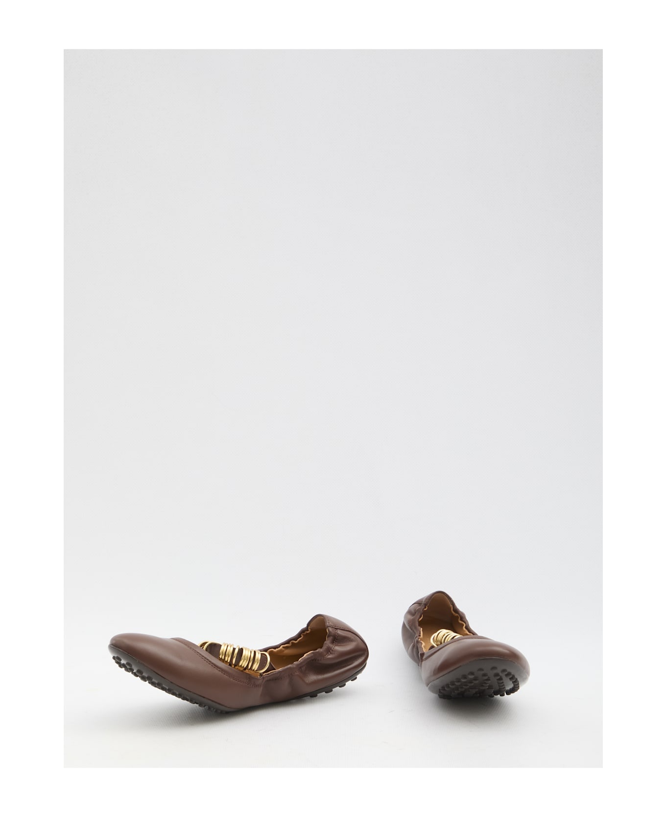 Ballet Flats Wit Eyelets - 5
