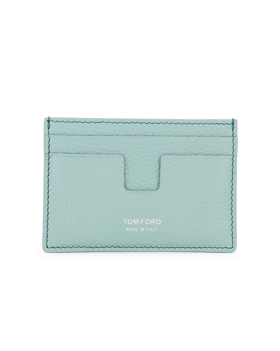 Soft Grain Leather T Line Cardholder - 1
