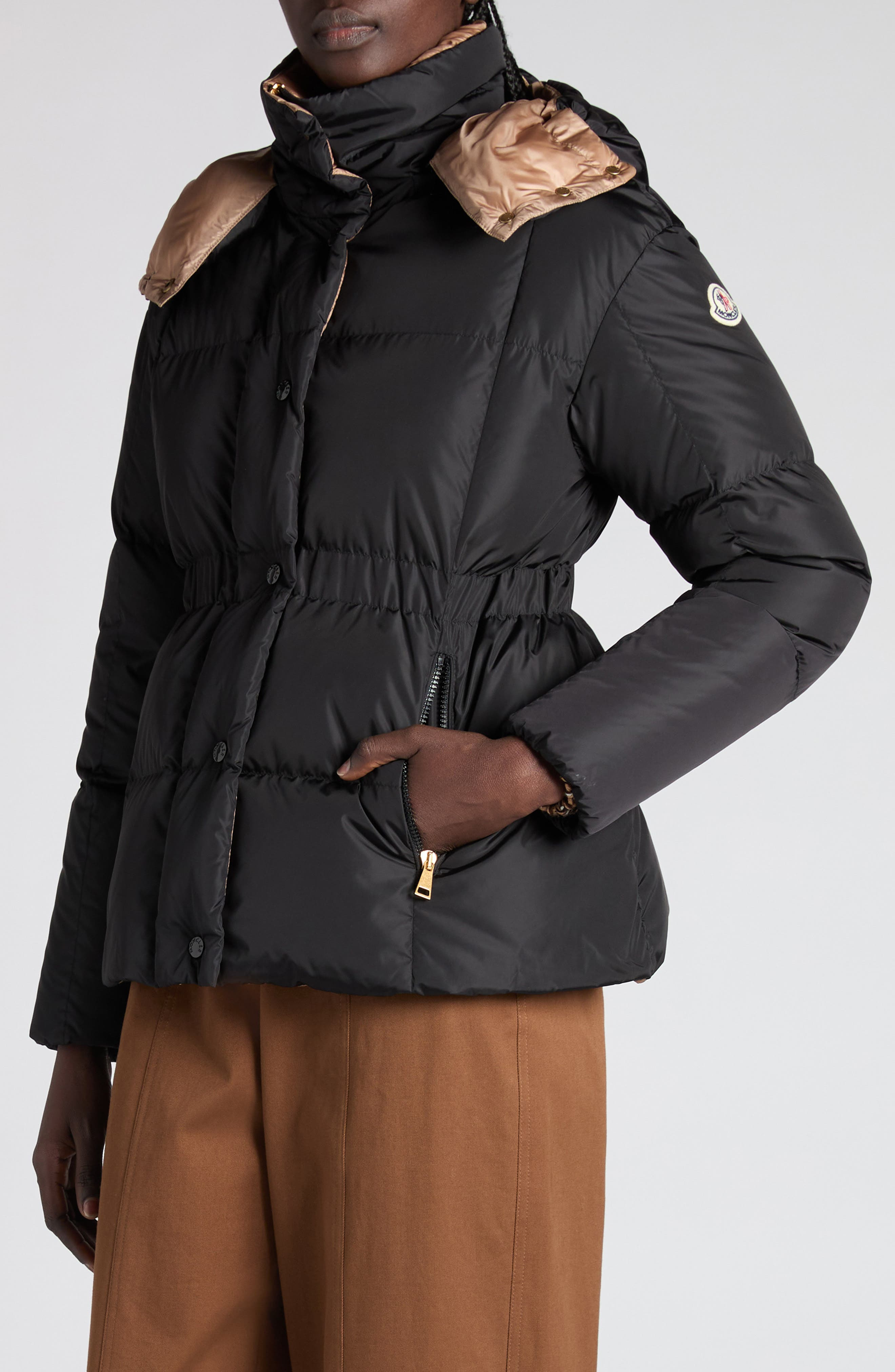 Moncler Agneux Box Quilted Down Jacket in Black at Nordstrom - 5