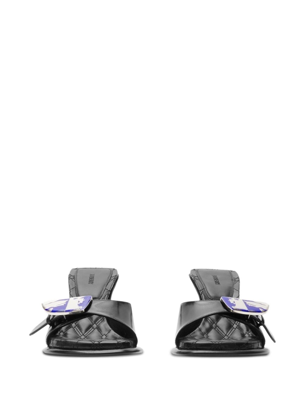 Bay leather mules - 2
