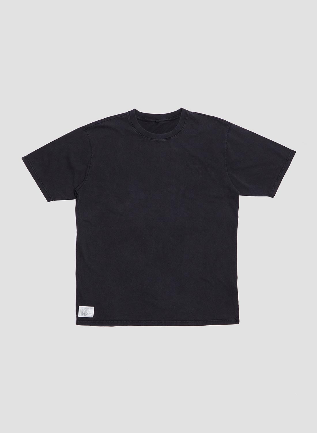 Classic Relaxed Fit Tee in Stone Wash Black - 1