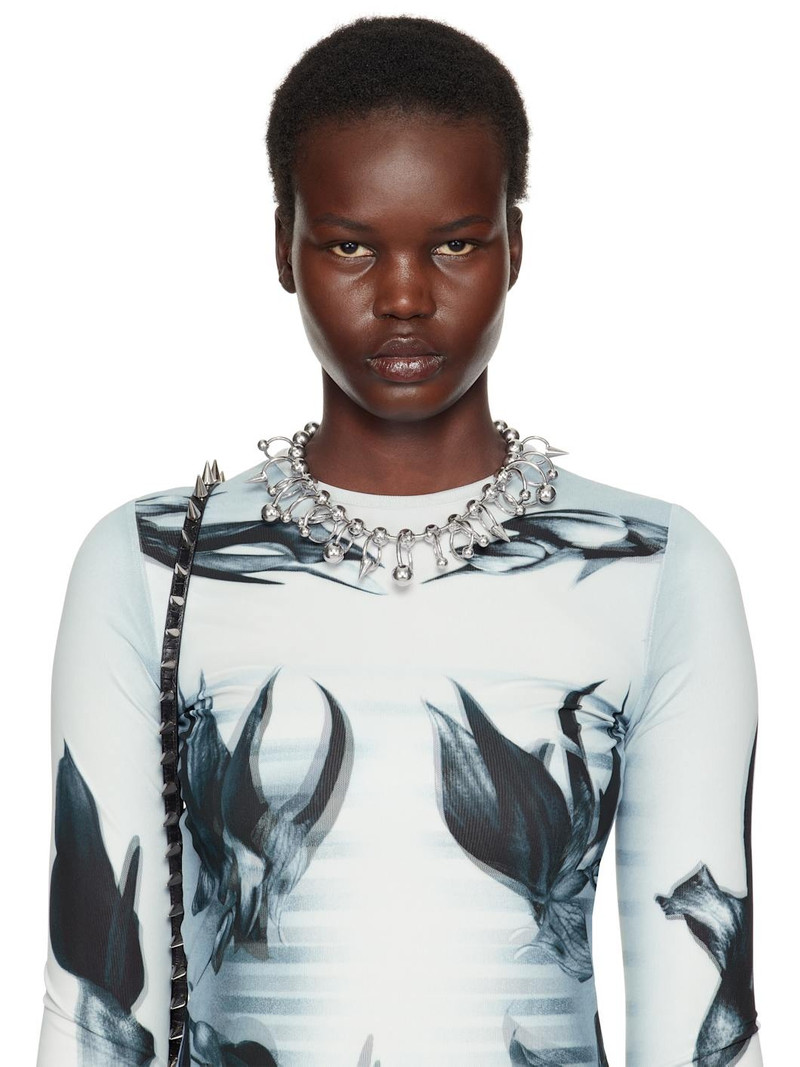 Jean Paul Gaultier Silver 'The Ball' Necklace outlook