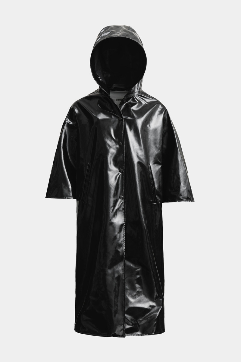 Concert Print Opal Poncho Black 1