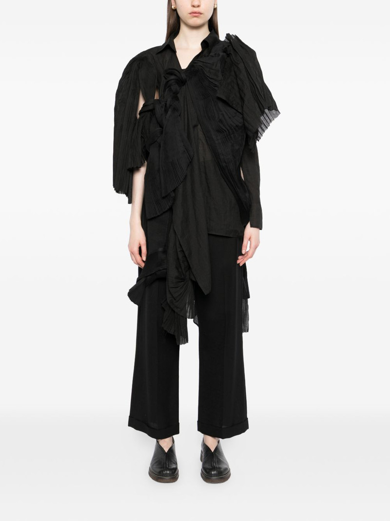 Yohji Yamamoto asymmetric blouse outlook