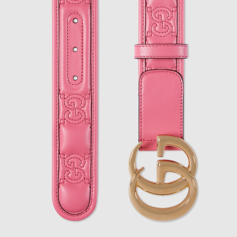 GUCCI GG Marmont Matelassé wide belt outlook