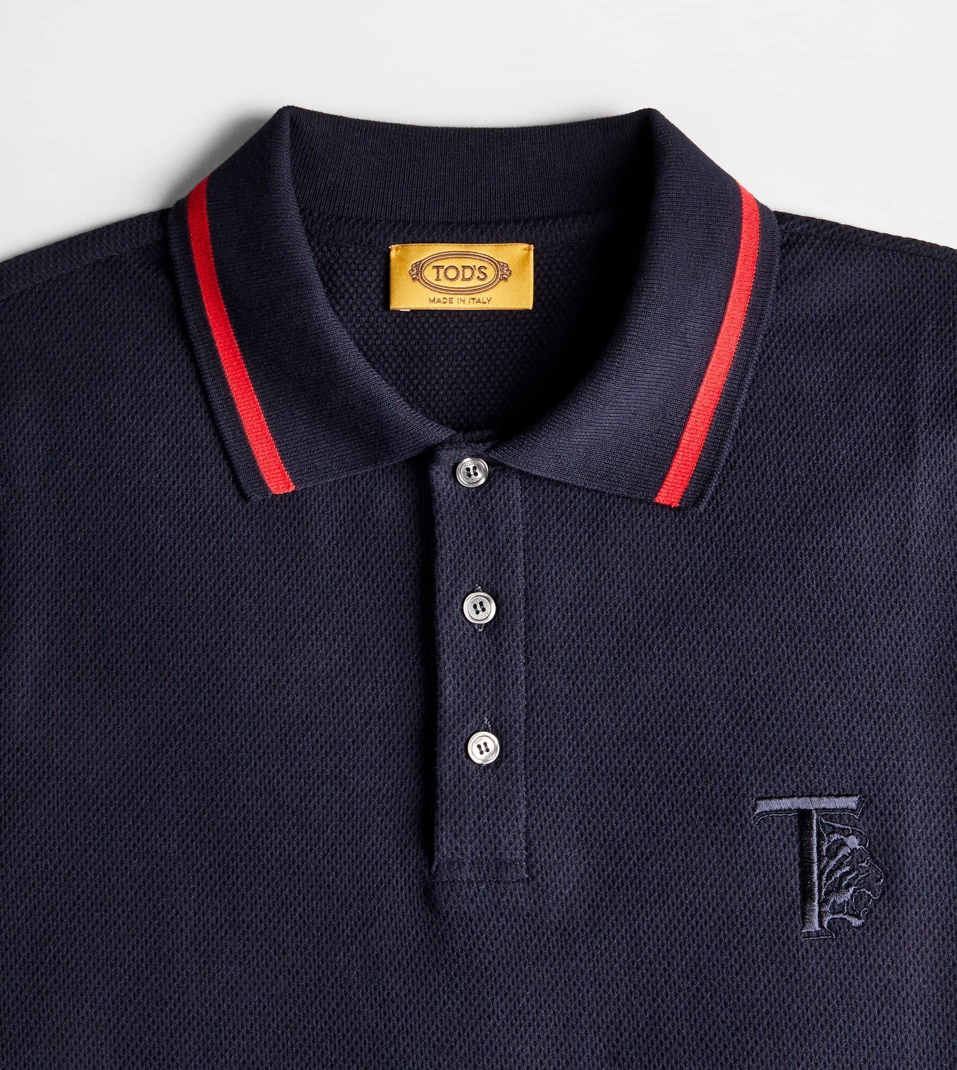 POLO SHIRT IN PIQUET - BLUE - 6