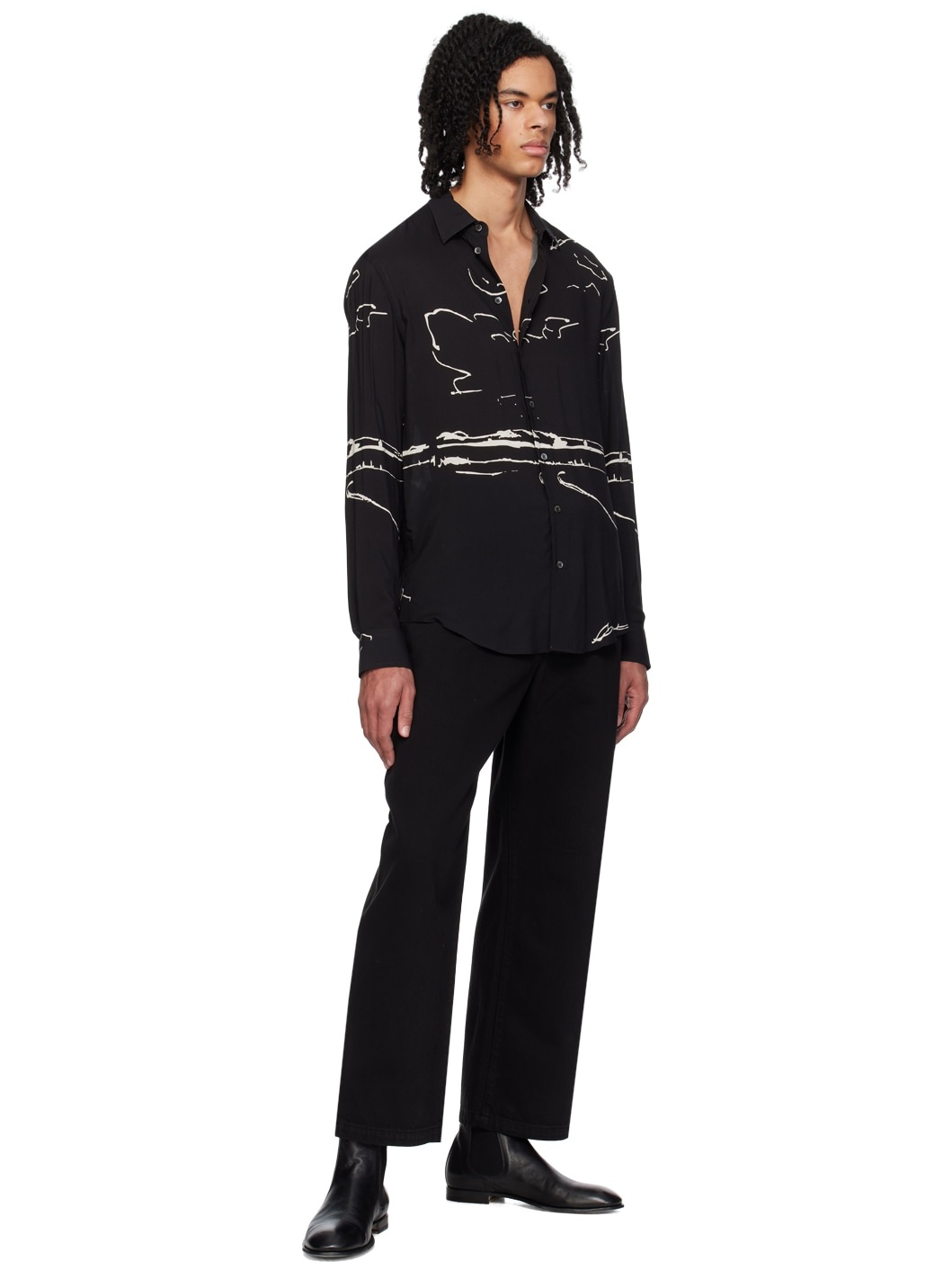 Black Bonded Jeans - 4