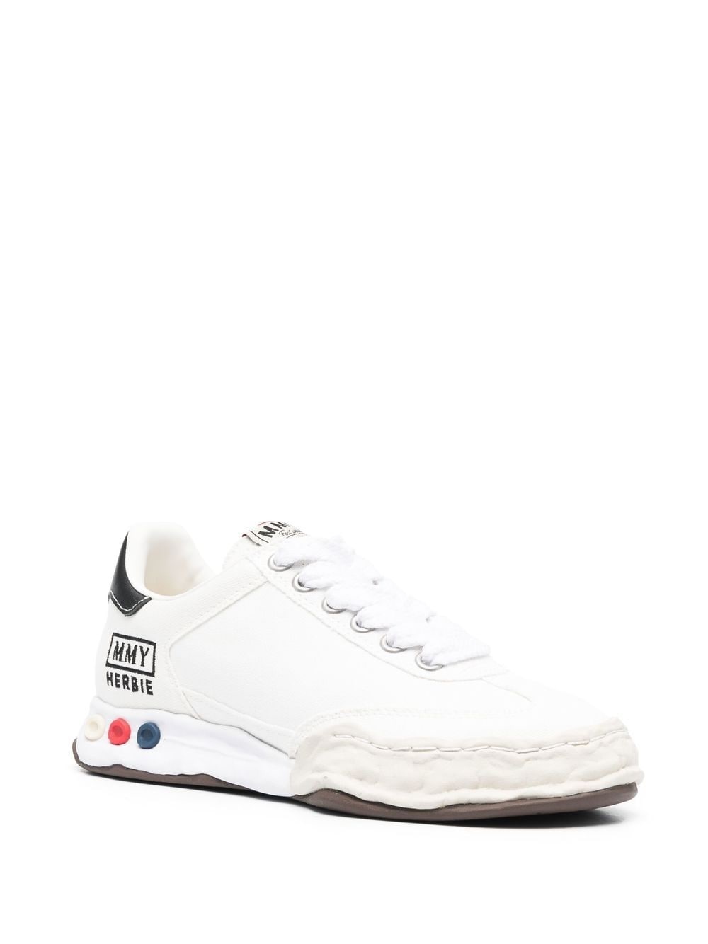 logo-print lace-up sneakers - 2