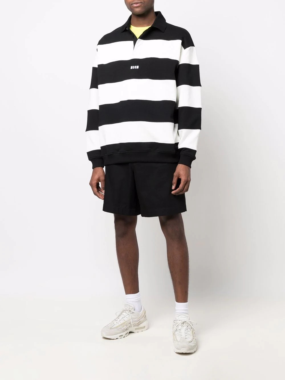 striped long-sleeve polo shirt - 2