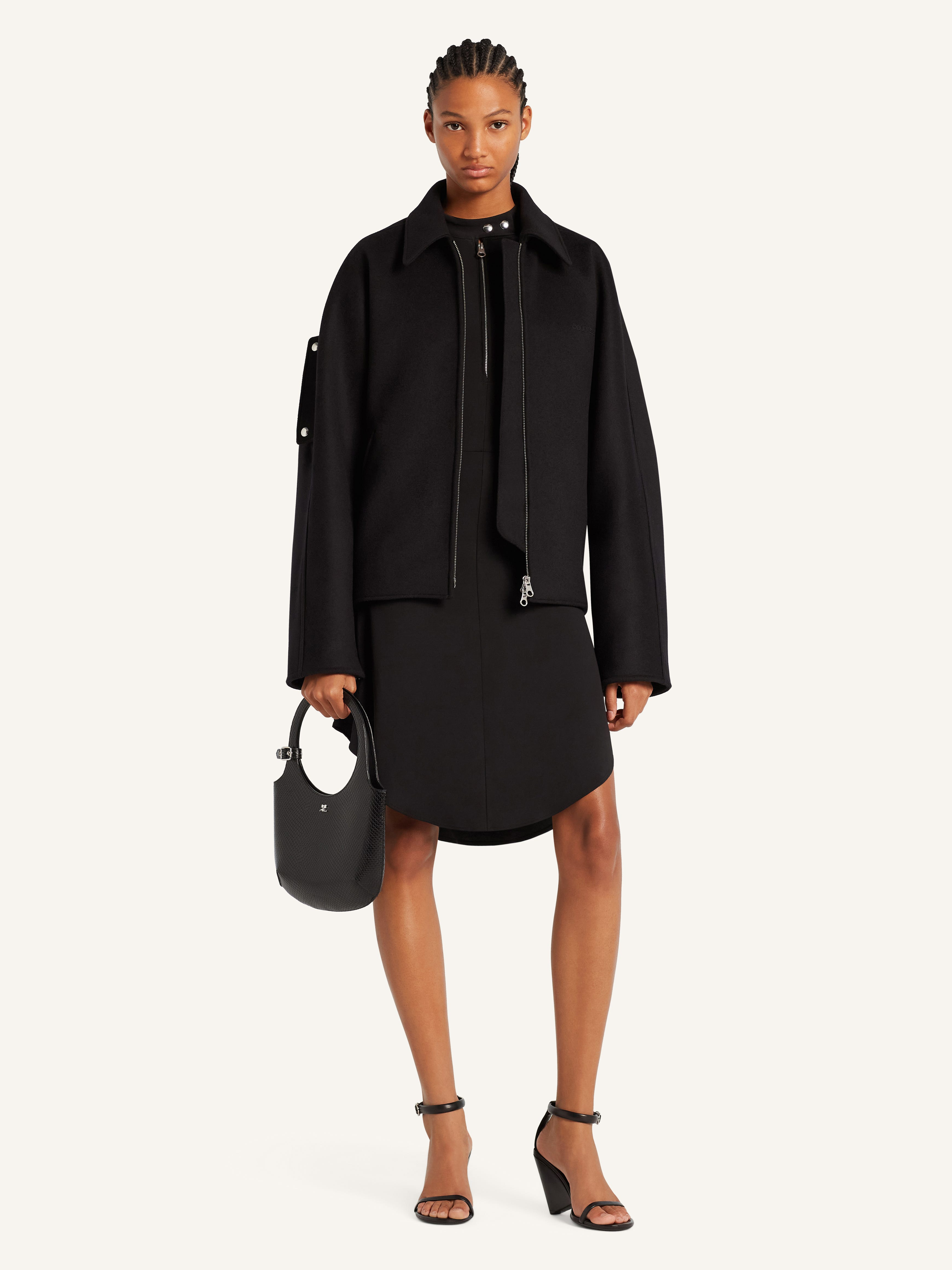 EMBROIDERED WOOL BOMBER JACKET - 3