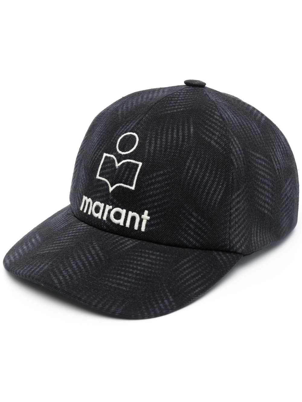 logo-print cotton baseball cap - 1