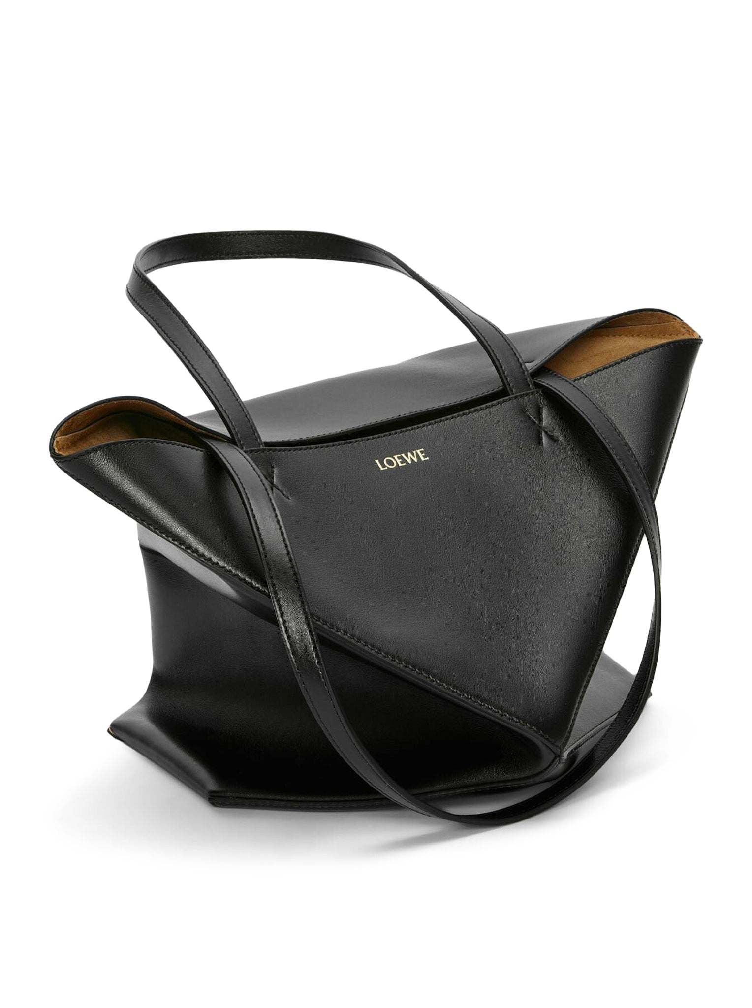 PUZZLE FOLD TOTE BAG IN SHINY CALFSKIN - 5