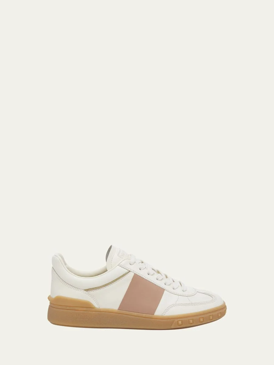 Upvillage Bicolor Stripe Low-Top Sneakers - 1
