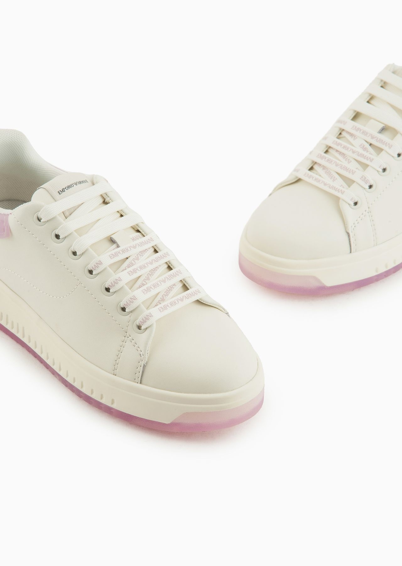 Leather sneakers with contrasting rubber back - 5