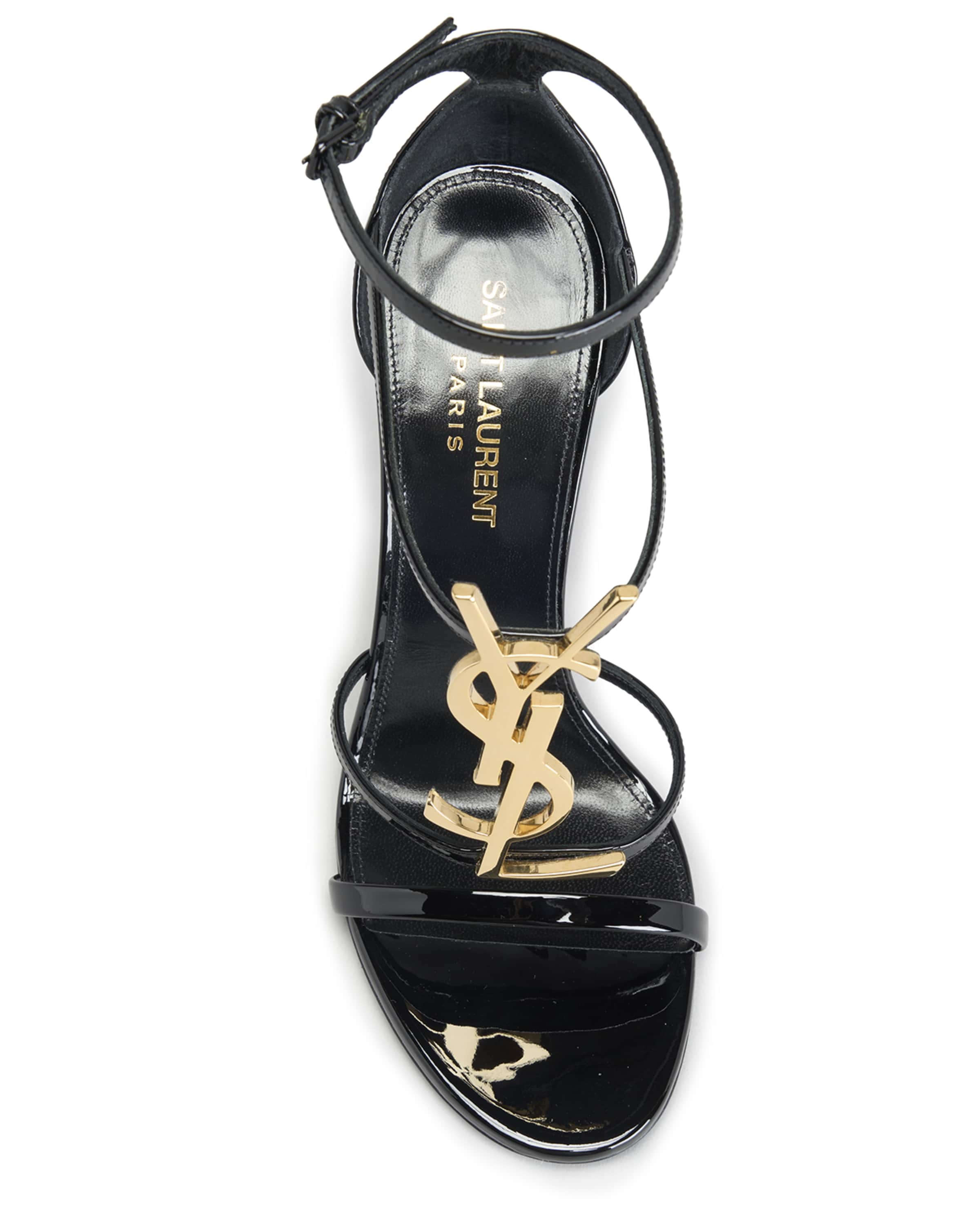 Cassandra YSL Medallion Stiletto Sandals - 5
