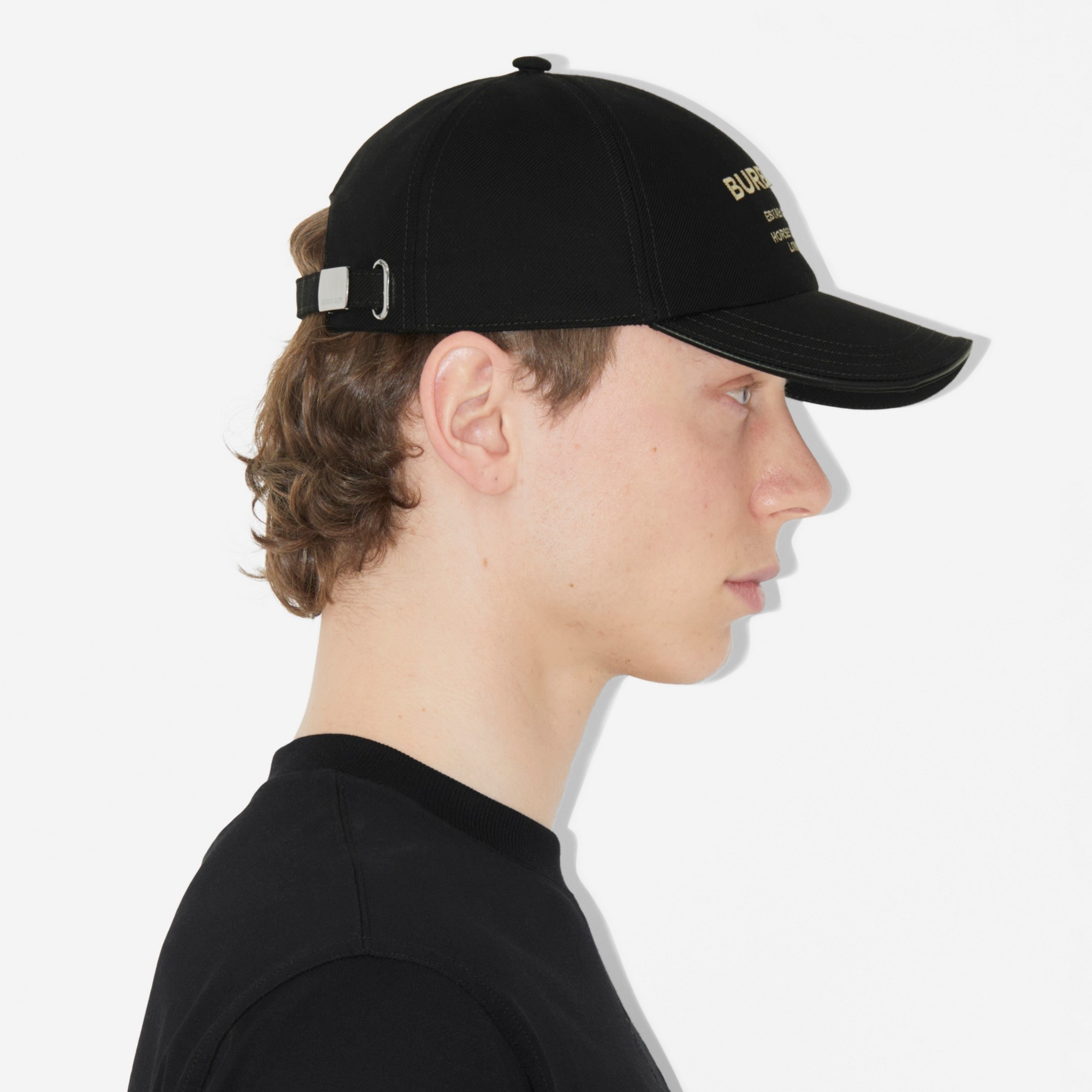 Horseferry Motif Cotton Twill Baseball Cap - 6