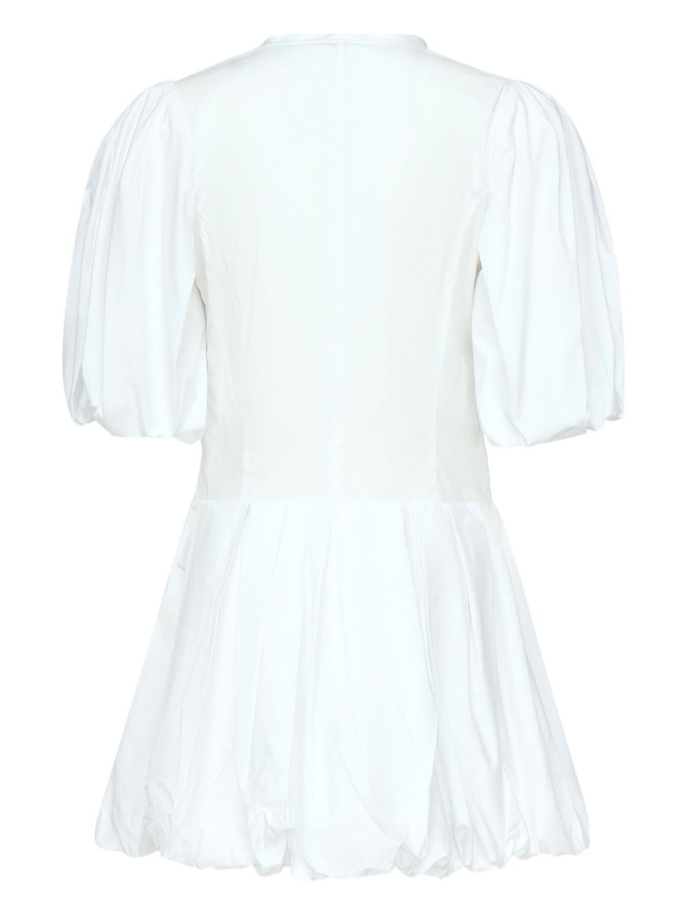 balloon-sleeve poplin dress - 2