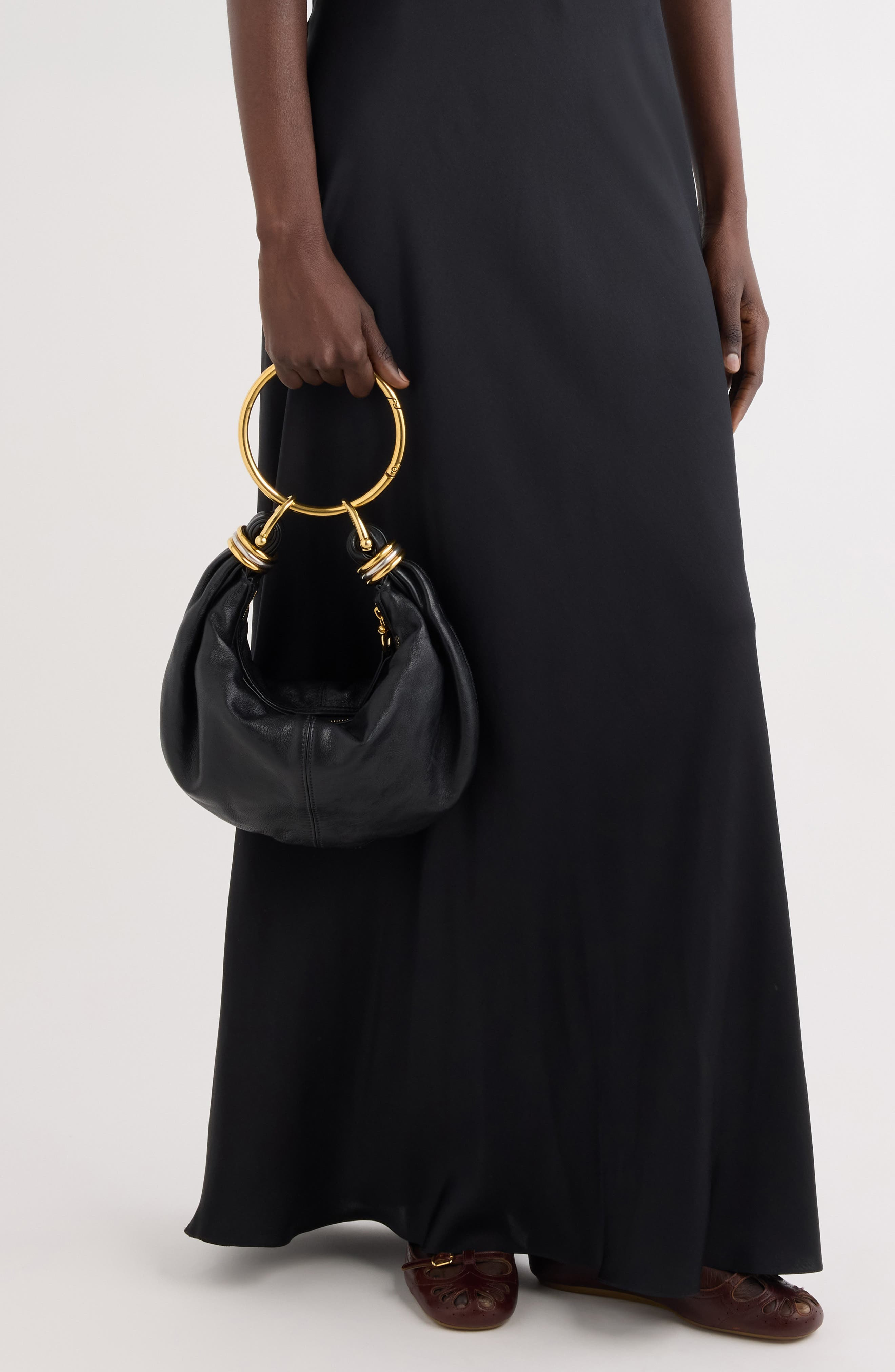 Chloé Small Bracelet Hobo Bag in Black 001 at Nordstrom - 2