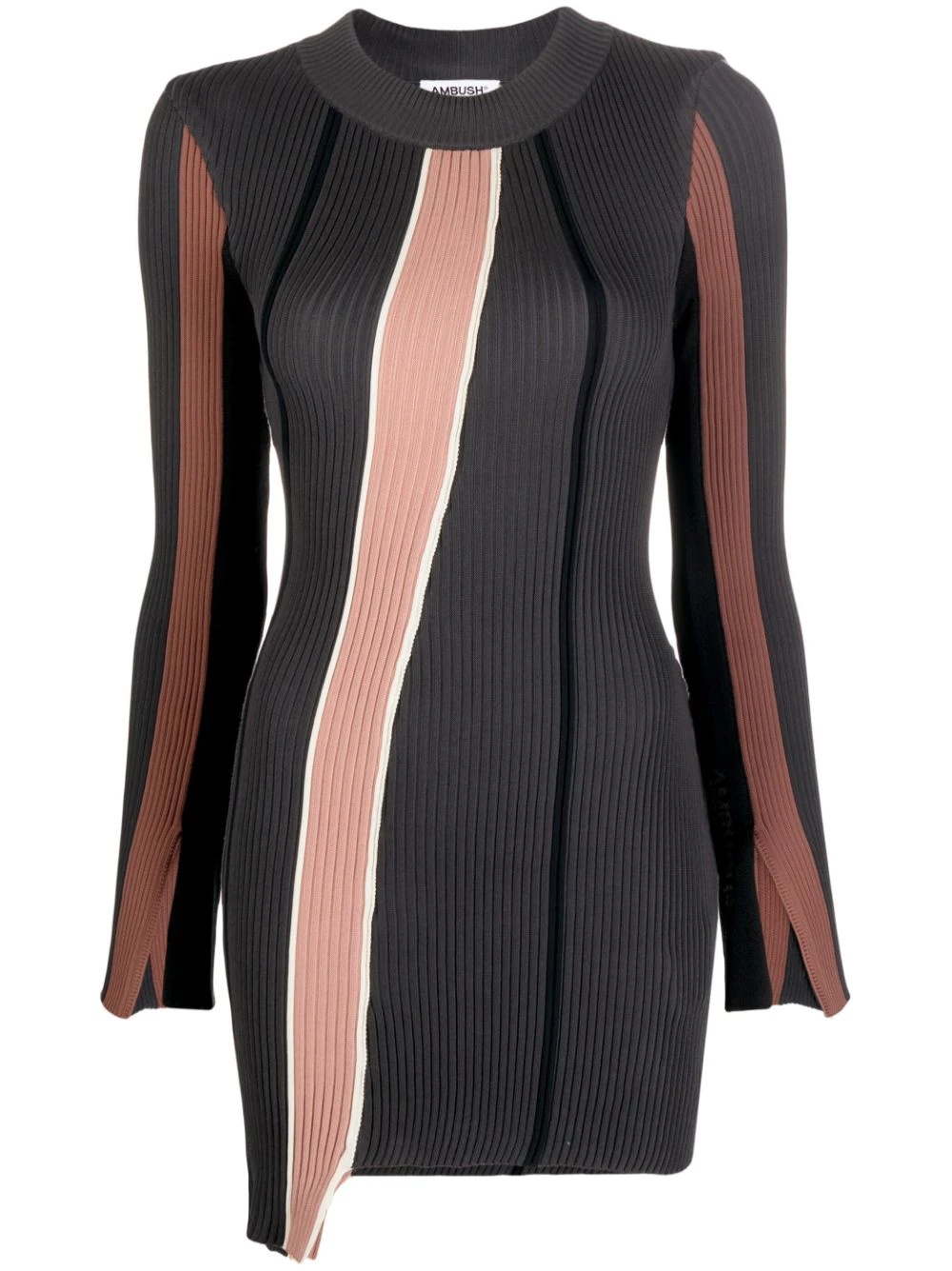 ribbed striped jumper - 1