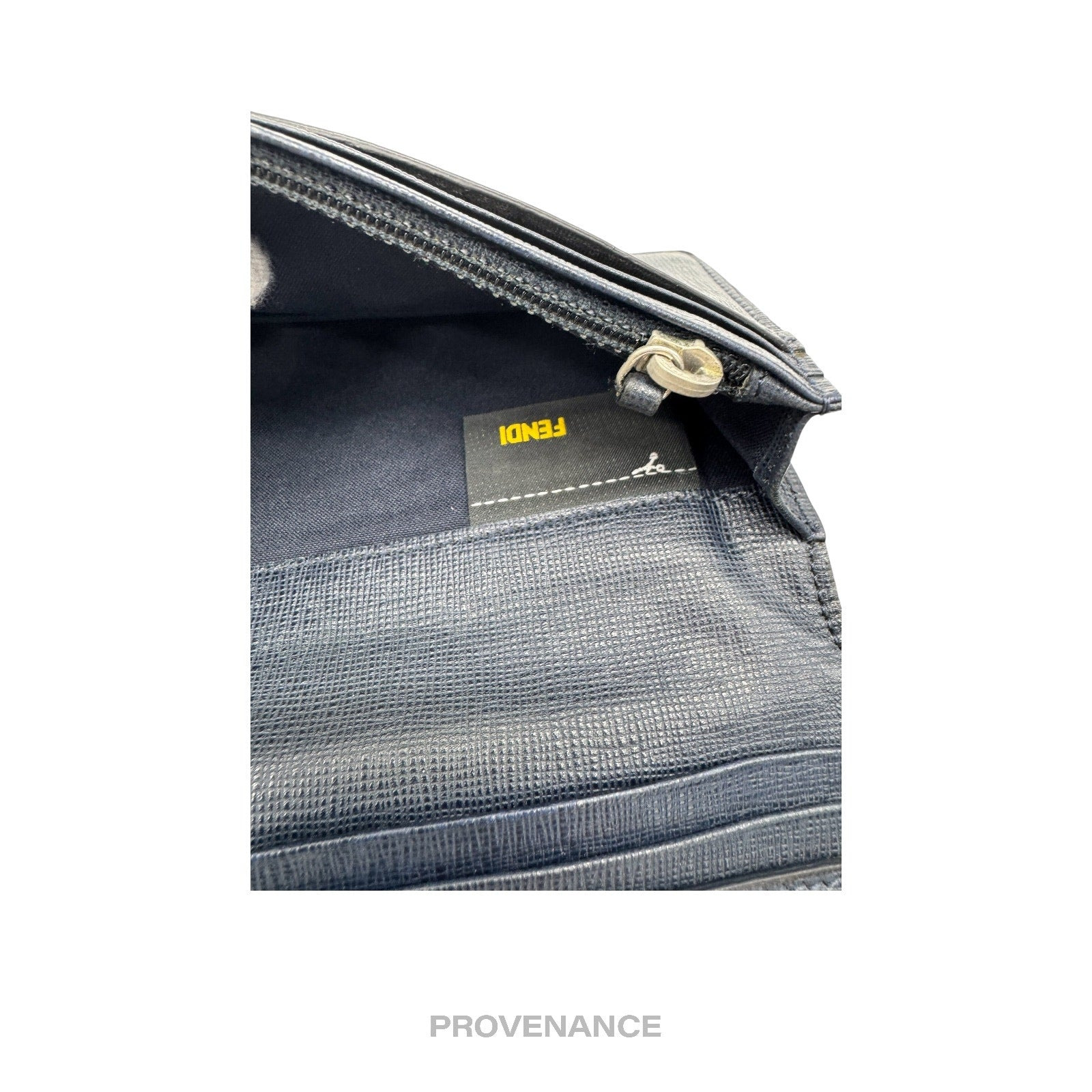 Fendi Long Wallet - Midnight Blue FF Zucca - 6