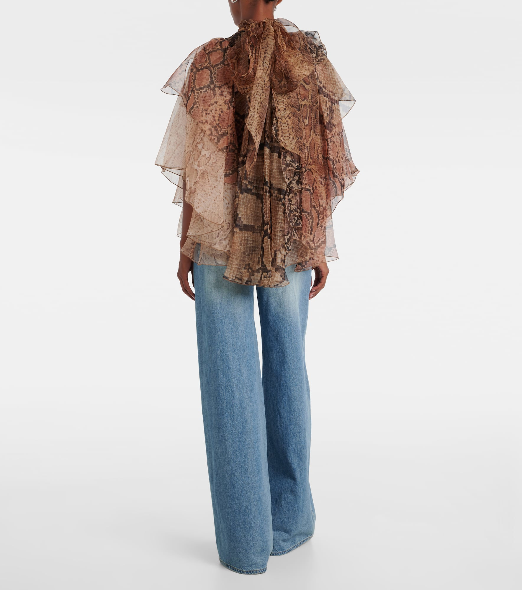Memento ruffled silk blouse - 3