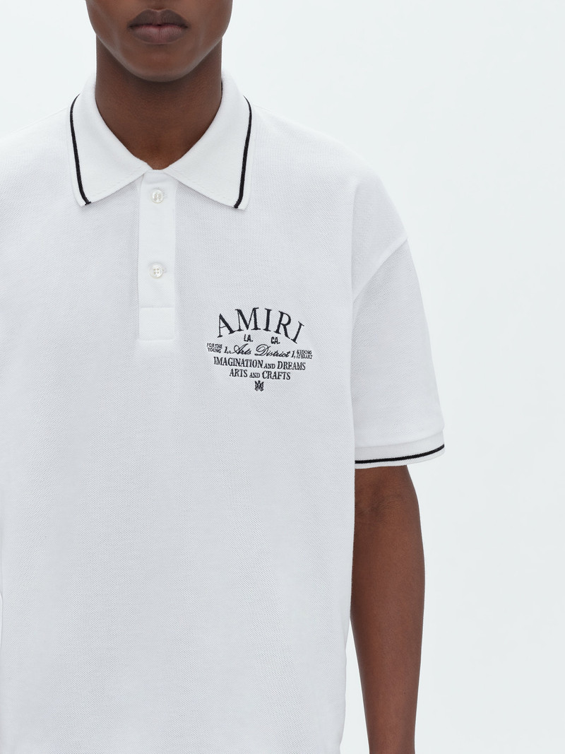 AMIRI ARTS DISTRICT PIQUE POLO 5
