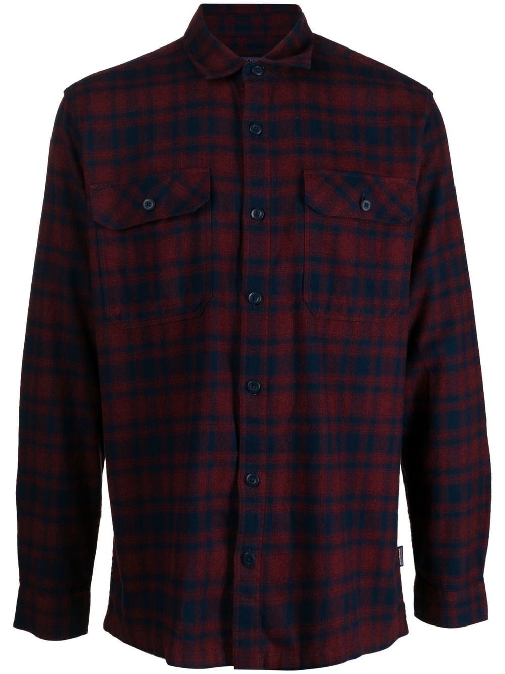 plaid-check long-sleeve shirt - 1