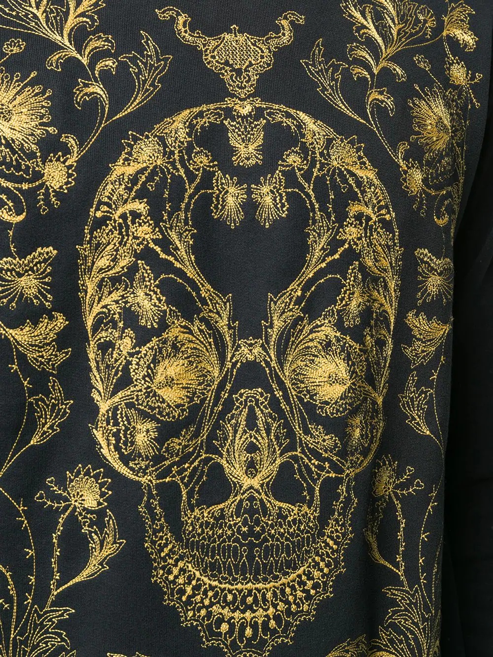 ivy skull embroidered sweatshirt - 5