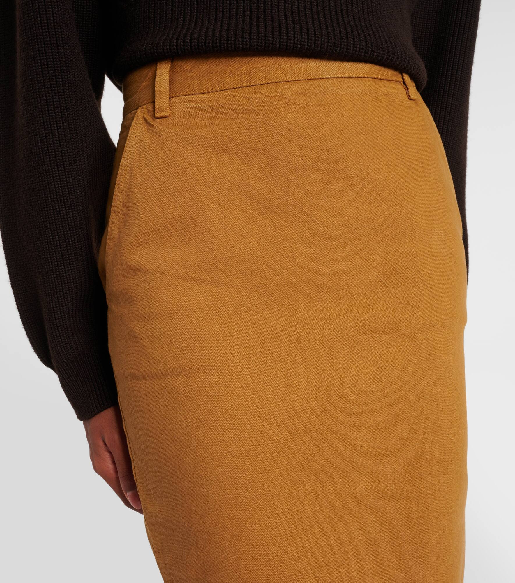 Cotton pencil skirt - 4