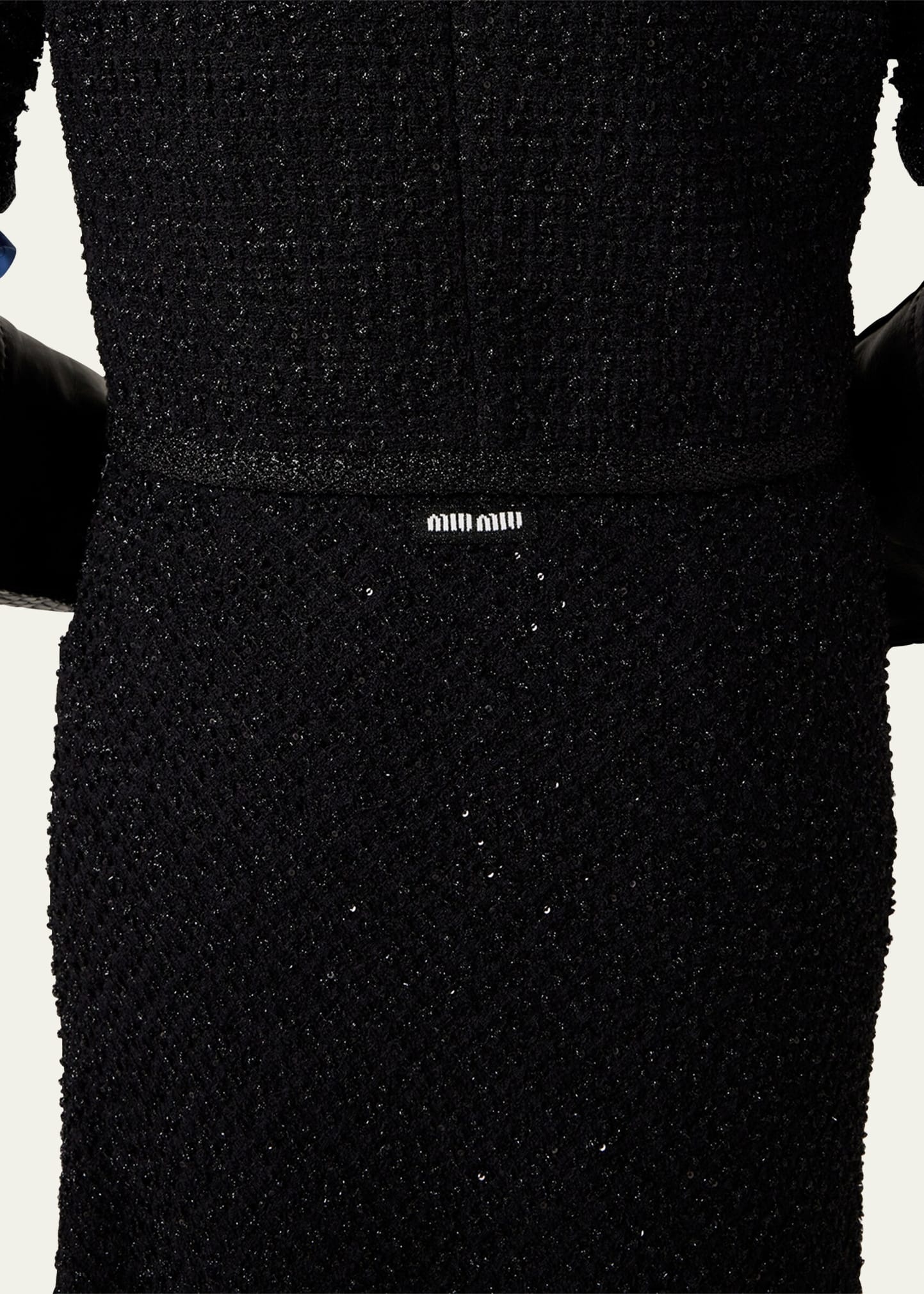 Lurex Wool Frayed Hem Skirt - 4