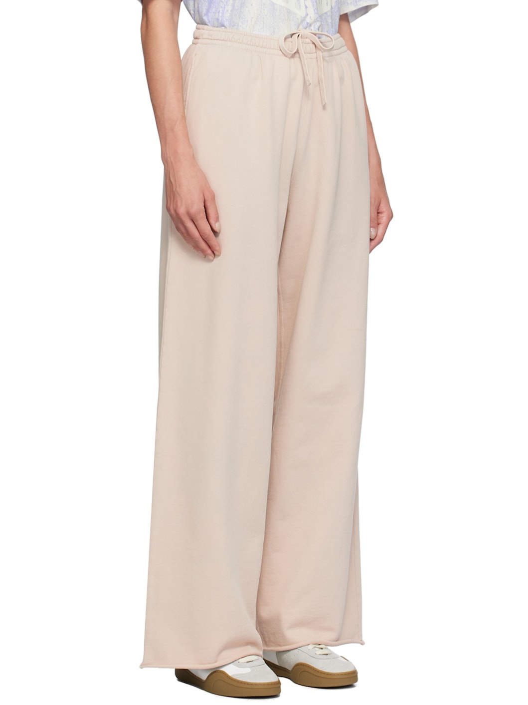 Beige Logo Appliqué Lounge Pants - 2