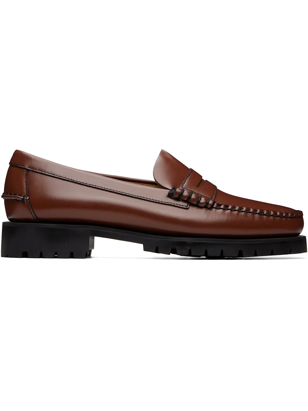 Brown Dan Lug Loafers - 1