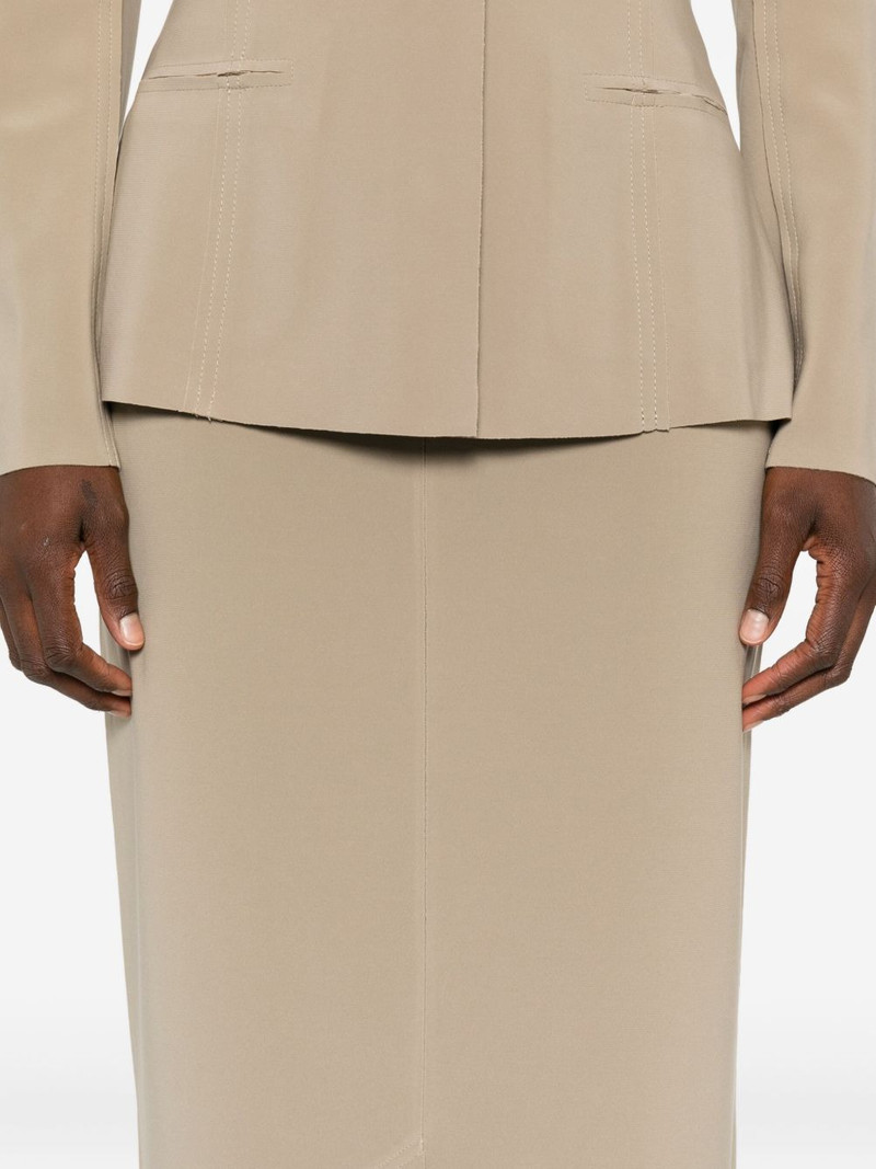 straight plain midi skirt 5