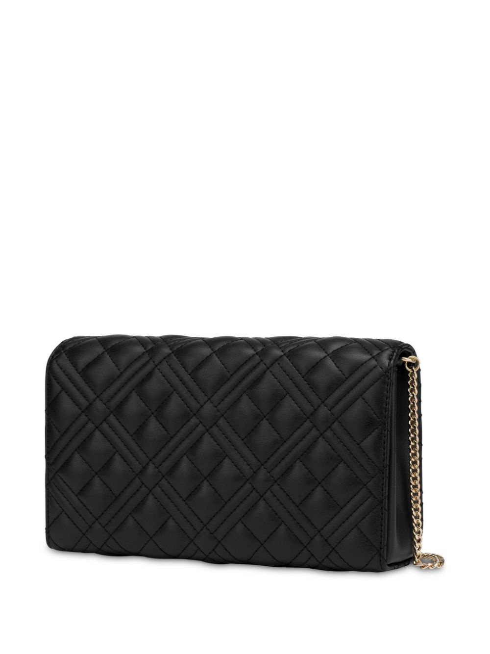 logo-lettering quilted cross body bag - 2