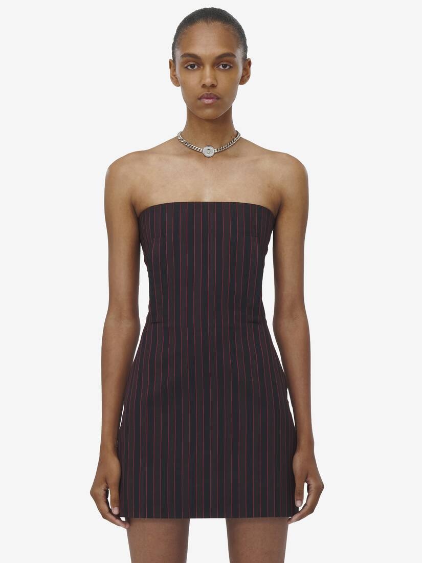 Pinstripe Mini Dress - 6