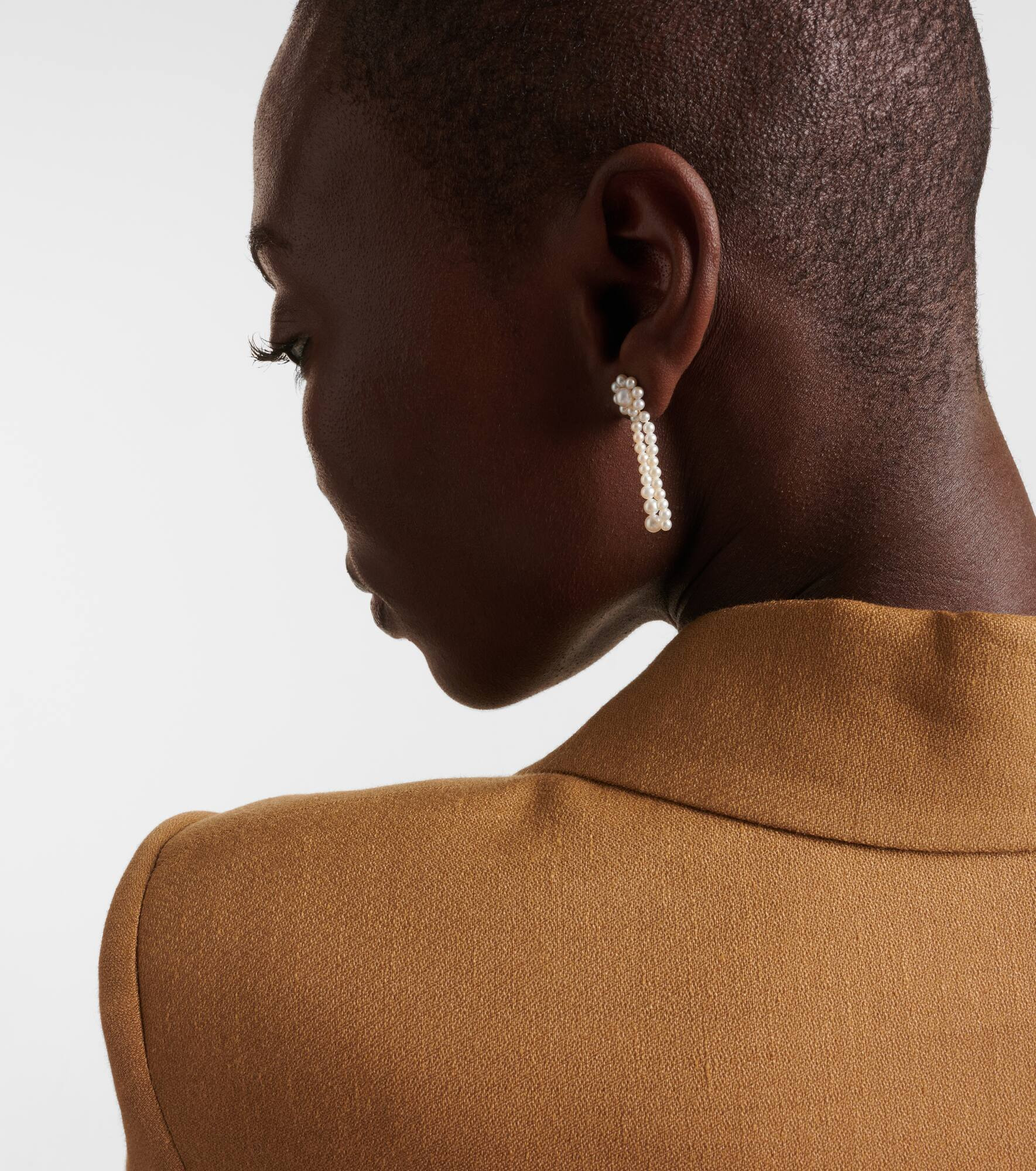 Promenade de Fleur 14kt gold earrings with freshwater pearls - 3