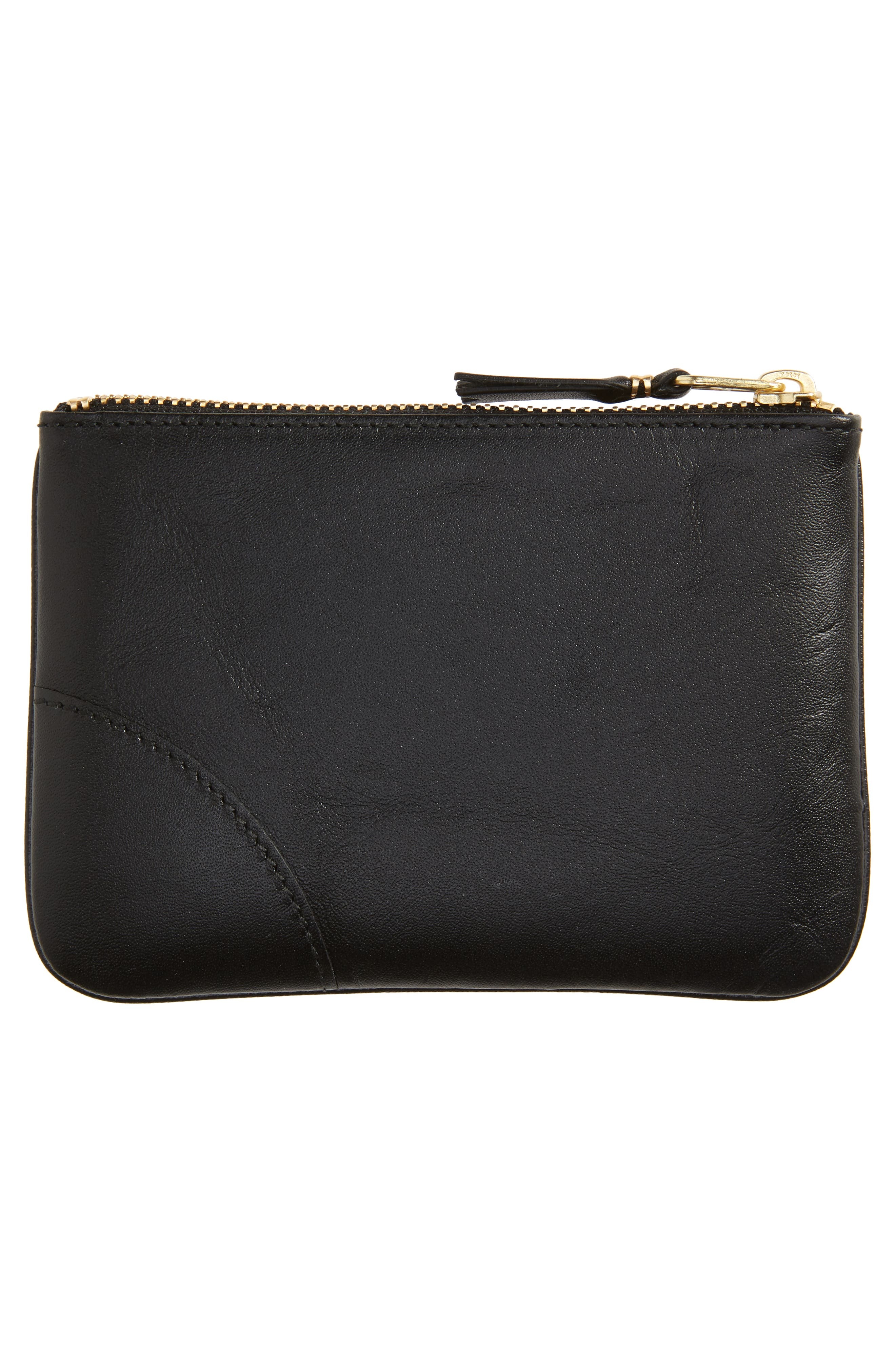 Comme des Garçons Wallets Small Classic Leather Zip-Up Pouch in Black at Nordstrom - 3